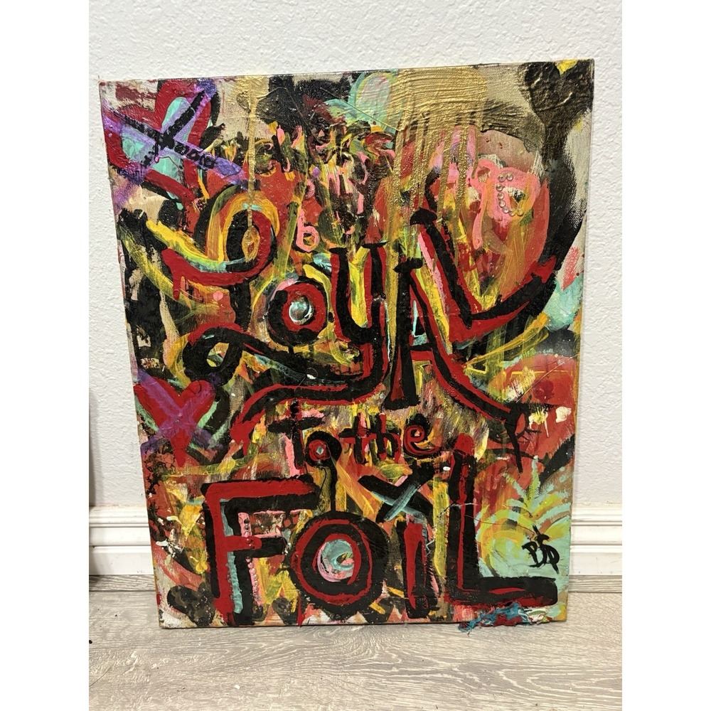 1/1 Original outsider pop art street Style Graffiti Mixed Media Rad Underground